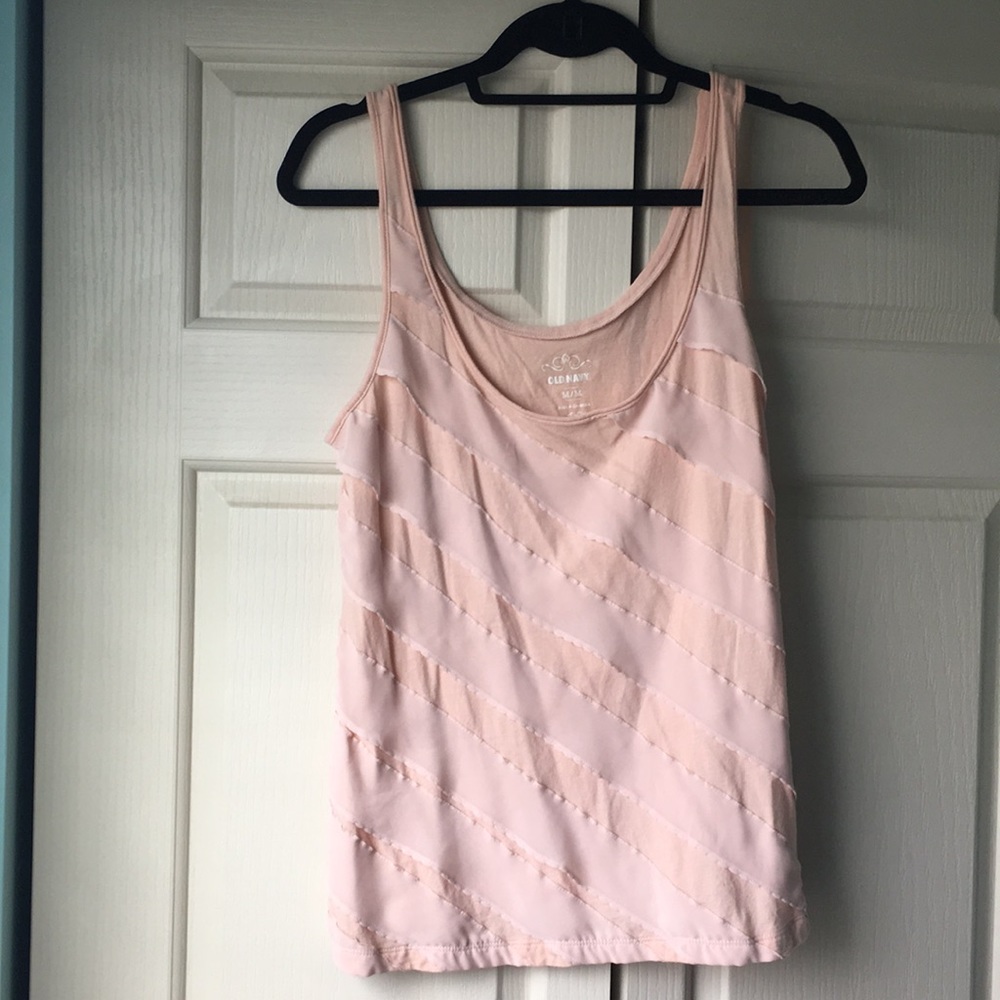 Blush tank top